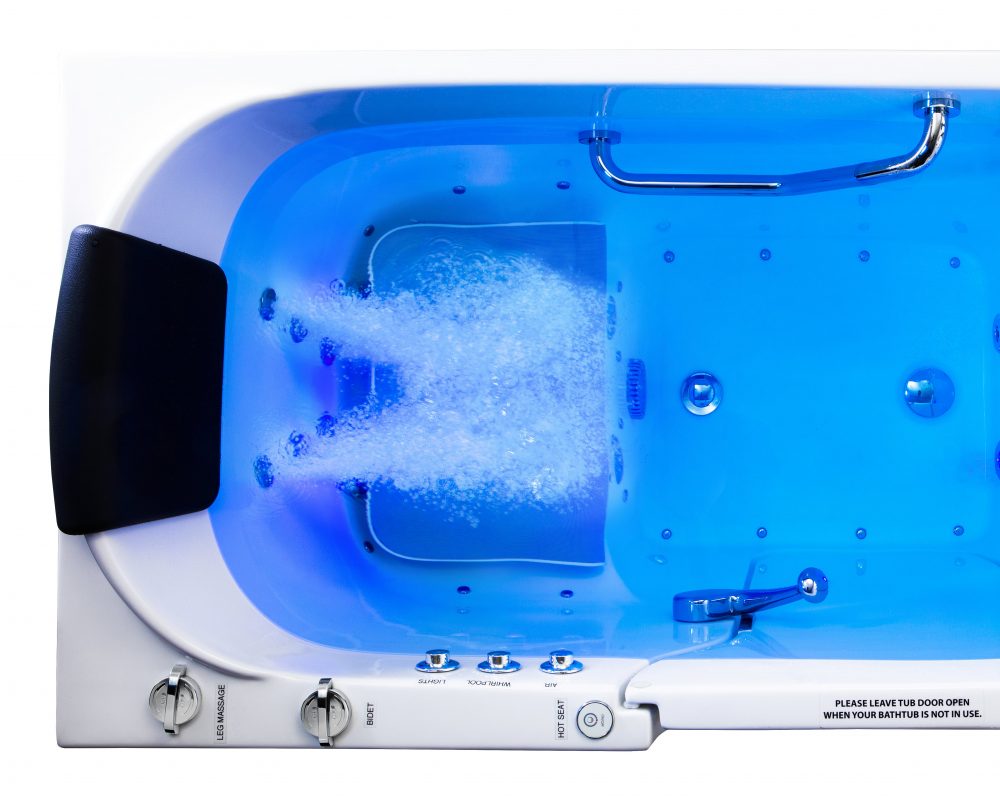 Therapy Jets Walk-in Tubs Hydro System with therapy back jets.